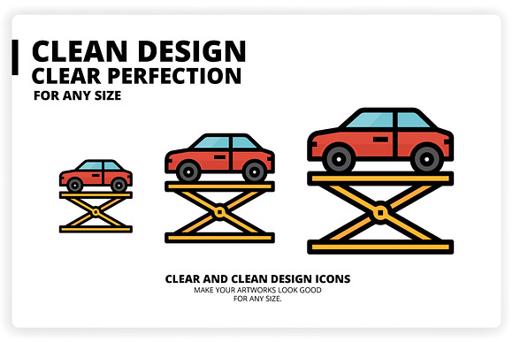 36 Car Service Icons x 3 Styles in Icons - product preview 3