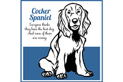 Cocker Spaniel - vector illustration