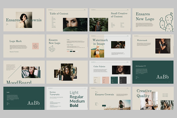 Ensares Brand Guidelines in Presentation Templates - product preview 3