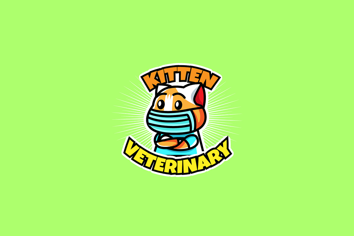 kitten veterinary - Mascot & Esport in Logo Templates - product preview 8