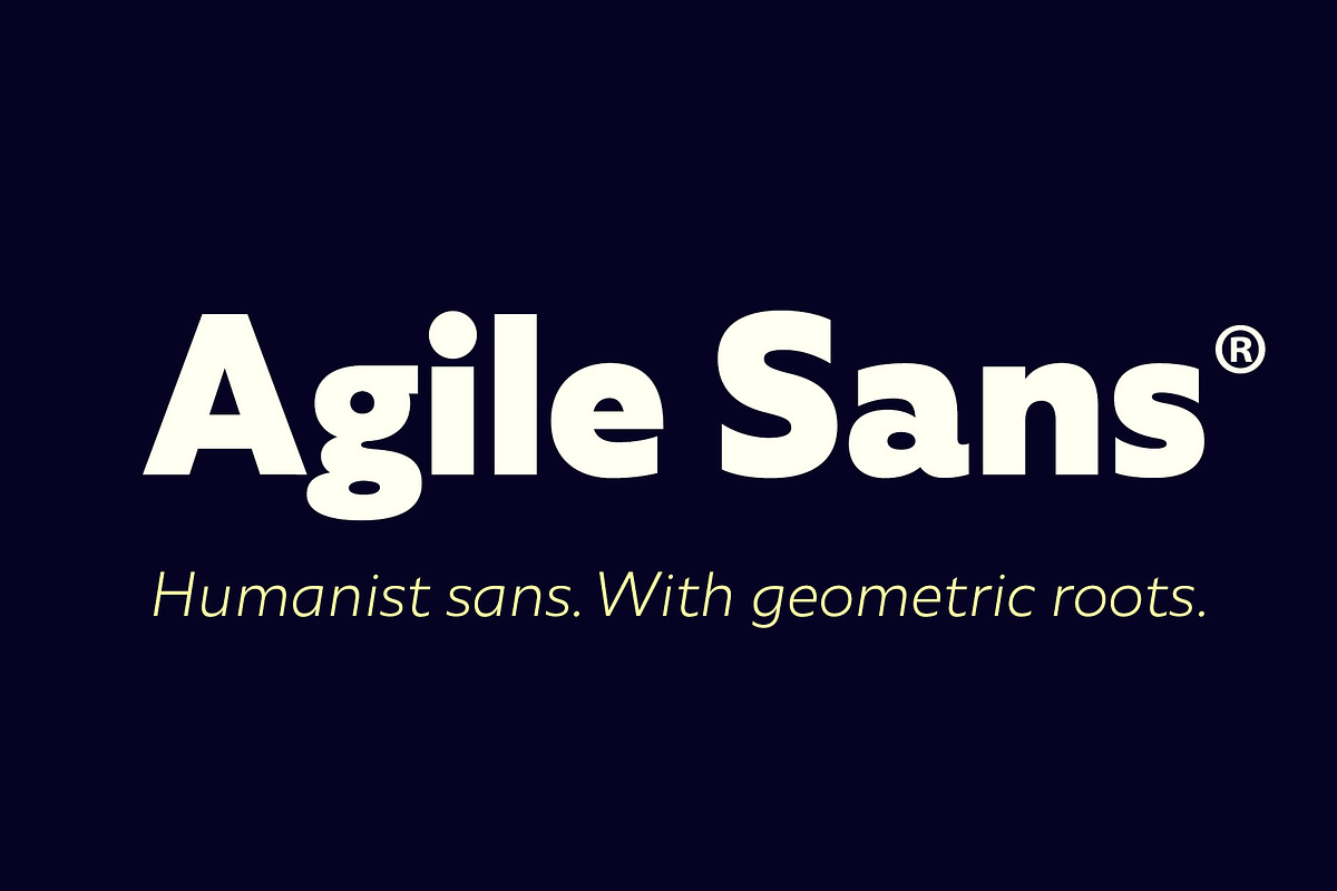 Agile Sans in Sans-Serif Fonts - product preview 8