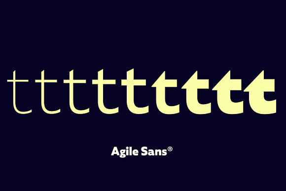 Agile Sans in Sans-Serif Fonts - product preview 2