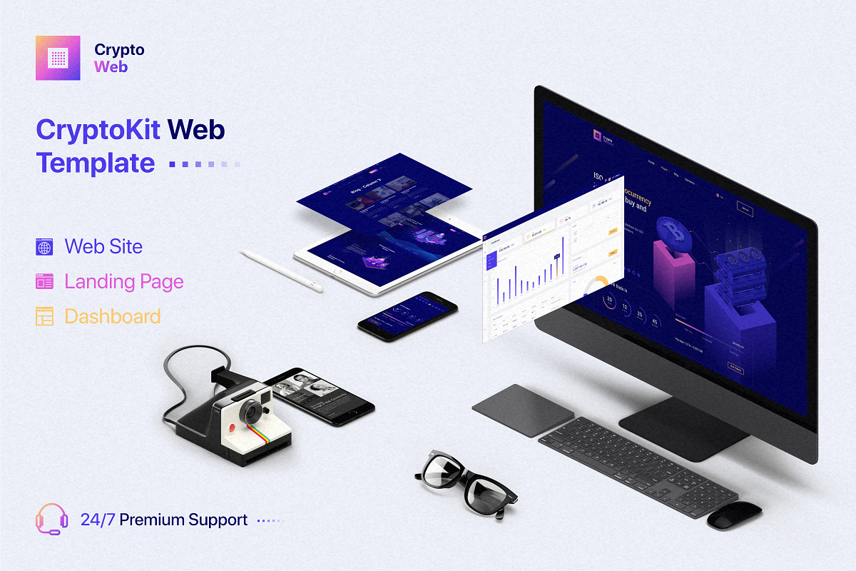 Crypto HTML Web Template in HTML/CSS Themes - product preview 8