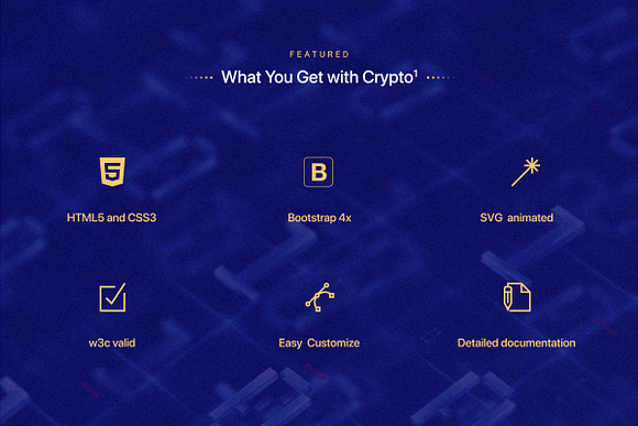 Crypto HTML Web Template in HTML/CSS Themes - product preview 2