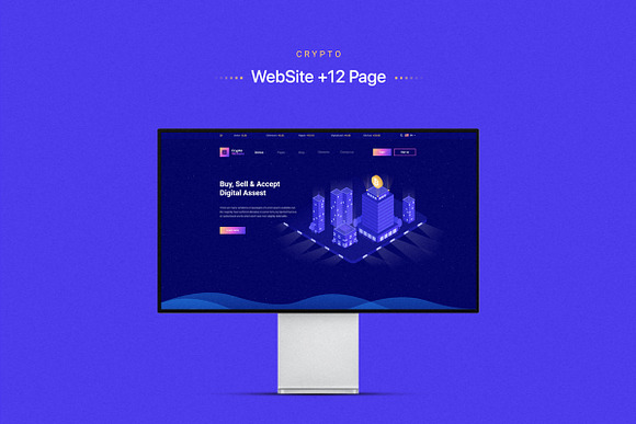 Crypto HTML Web Template in HTML/CSS Themes - product preview 3