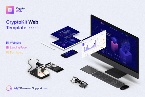 Crypto HTML Web Template in HTML/CSS Themes - product preview 10