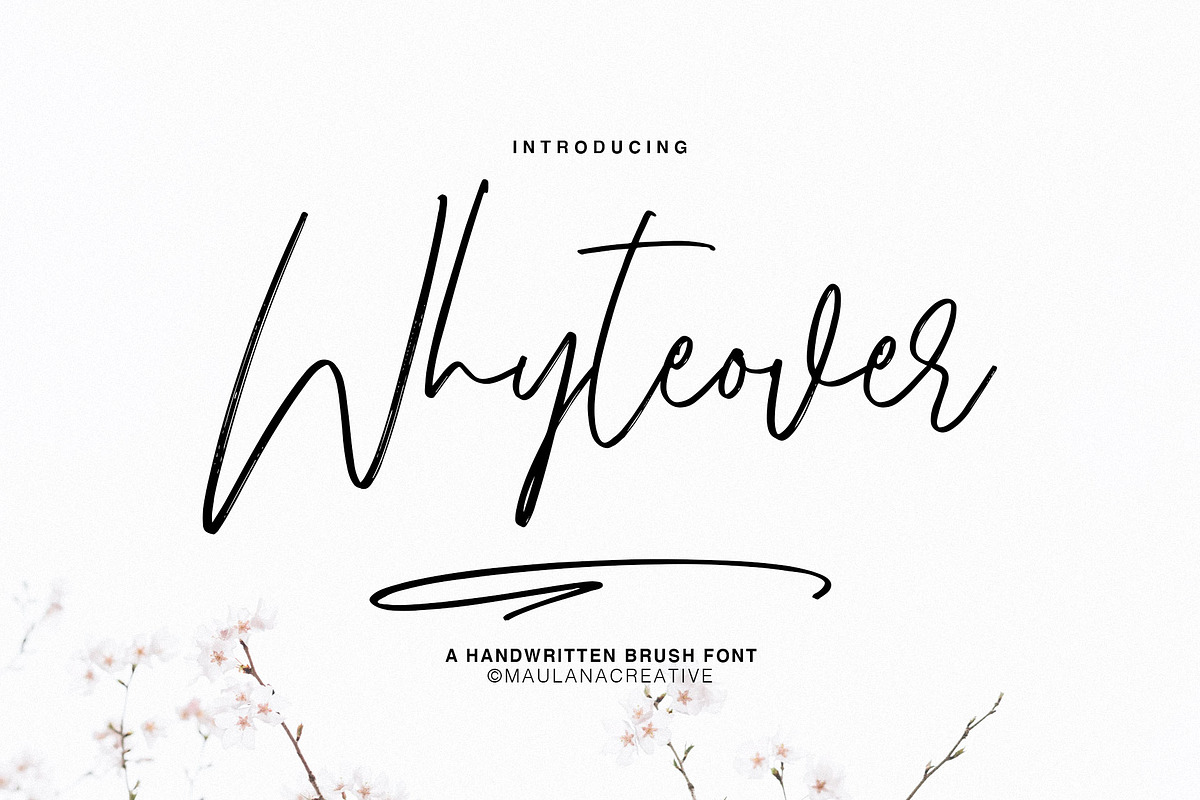 Whyteover Typeface in Script Fonts - product preview 8