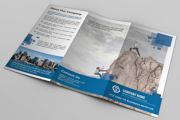 Trifold Corporate Brochure-V202 in Brochure Templates - product preview 2