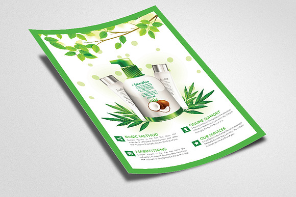 Herbal Cosmetics Product Flyer in Flyer Templates - product preview 1