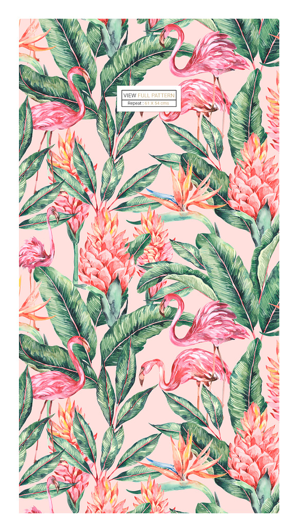 Flamingo, Patterns Set! in Patterns - product preview 5