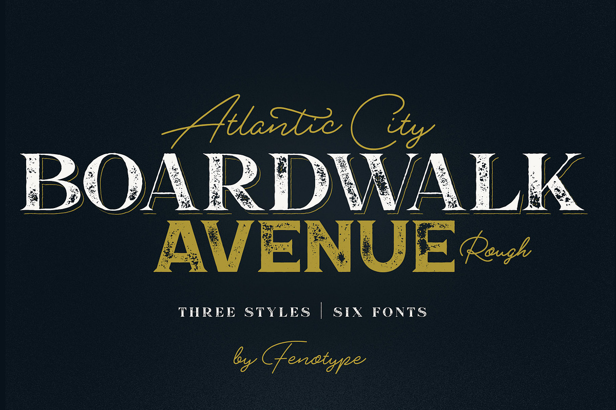 Boardwalk Avenue Rough Font Bundle in Display Fonts - product preview 8