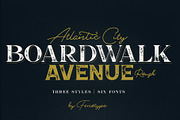 Boardwalk Avenue Rough Font Bundle