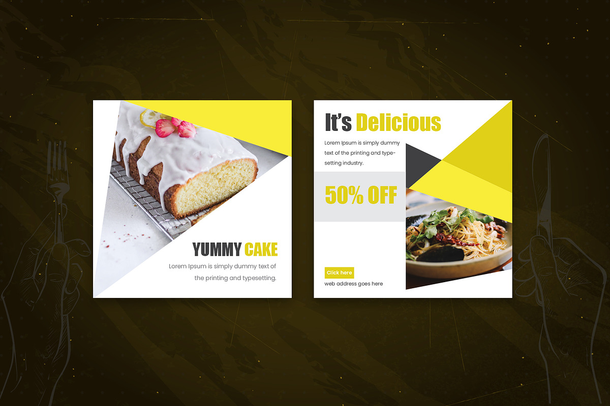Food & Restaurant Social Media Pack in Instagram Templates - product preview 8