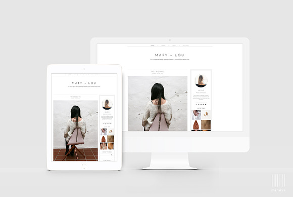 Scandinavian Style Blogger Theme in Themes - product preview 2