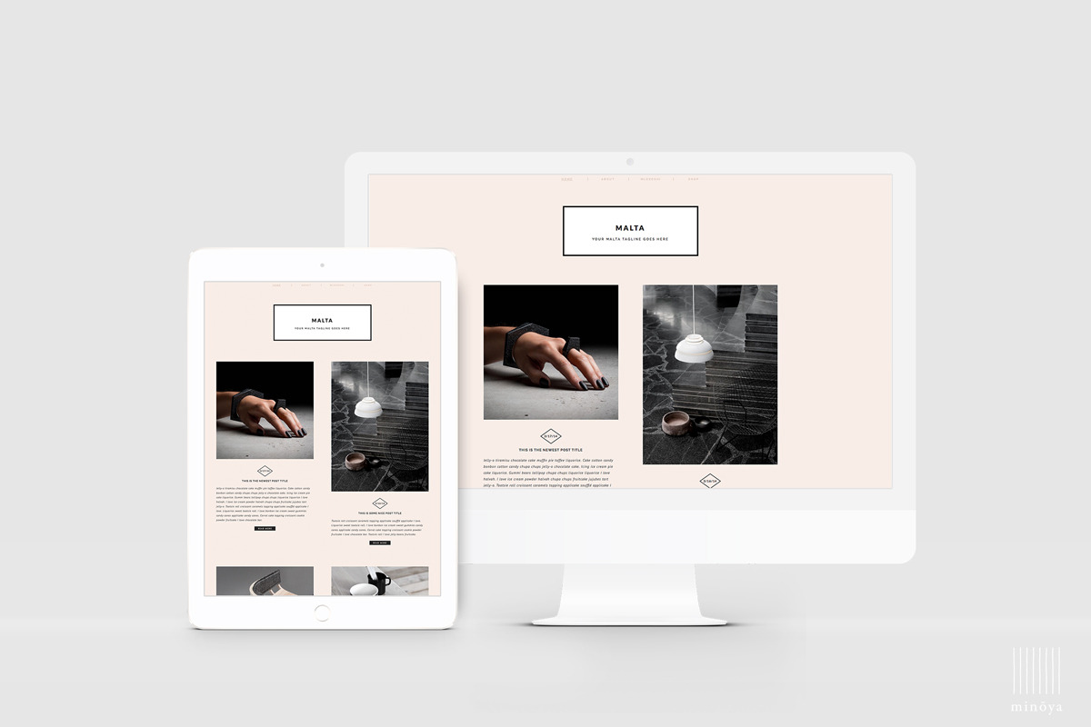 Fashion + Lifestyle Blogger Template in Themes - product preview 8