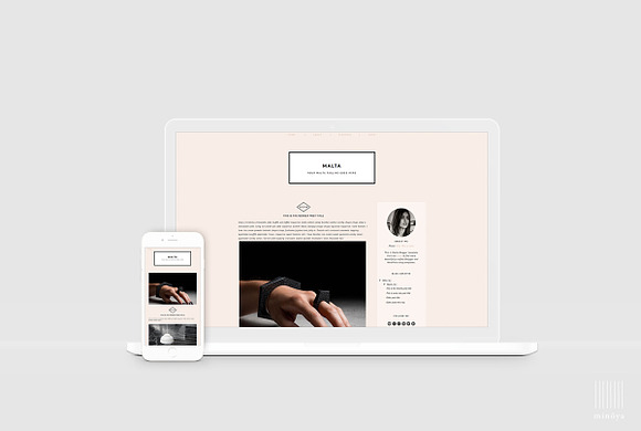 Fashion + Lifestyle Blogger Template in Themes - product preview 1