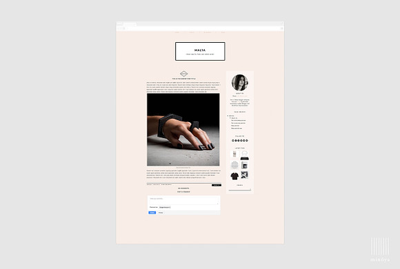 Fashion + Lifestyle Blogger Template in Themes - product preview 2