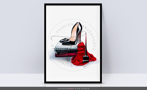 Black Heels - Fashion illustration in Illustrations - product preview 1