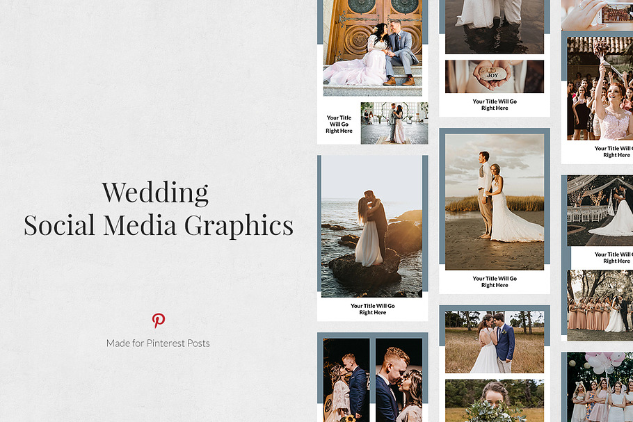 Wedding Pinterest Posts in Pinterest Templates - product preview 8