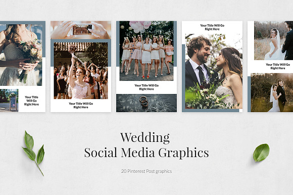 Wedding Pinterest Posts in Pinterest Templates - product preview 1
