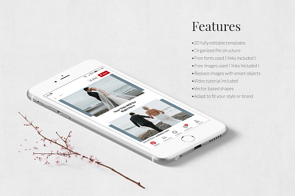 Wedding Pinterest Posts in Pinterest Templates - product preview 2