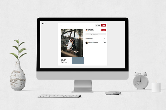 Wedding Pinterest Posts in Pinterest Templates - product preview 3