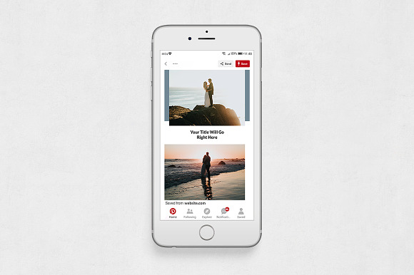 Wedding Pinterest Posts in Pinterest Templates - product preview 5