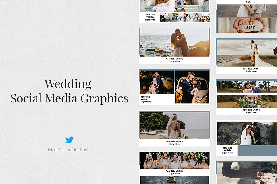 Wedding Twitter Posts in Twitter Templates - product preview 8