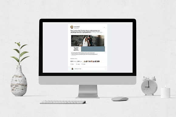 Wedding Twitter Posts in Twitter Templates - product preview 3