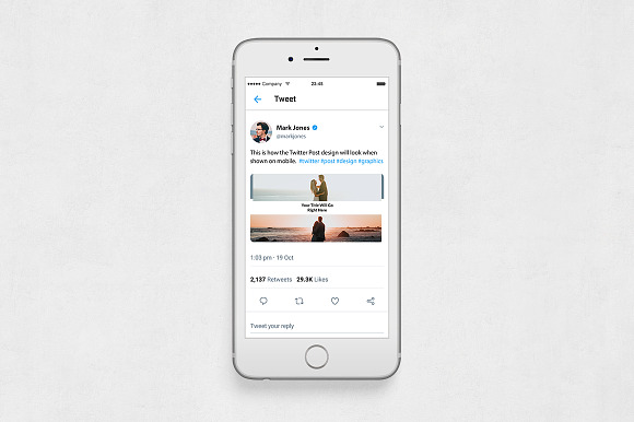 Wedding Twitter Posts in Twitter Templates - product preview 5