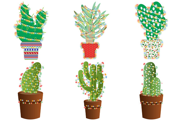 Christmas Cactus AI EPS PNG in Illustrations - product preview 6