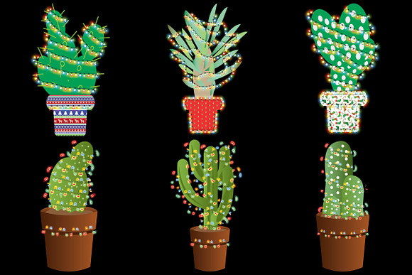 Christmas Cactus AI EPS PNG in Illustrations - product preview 7