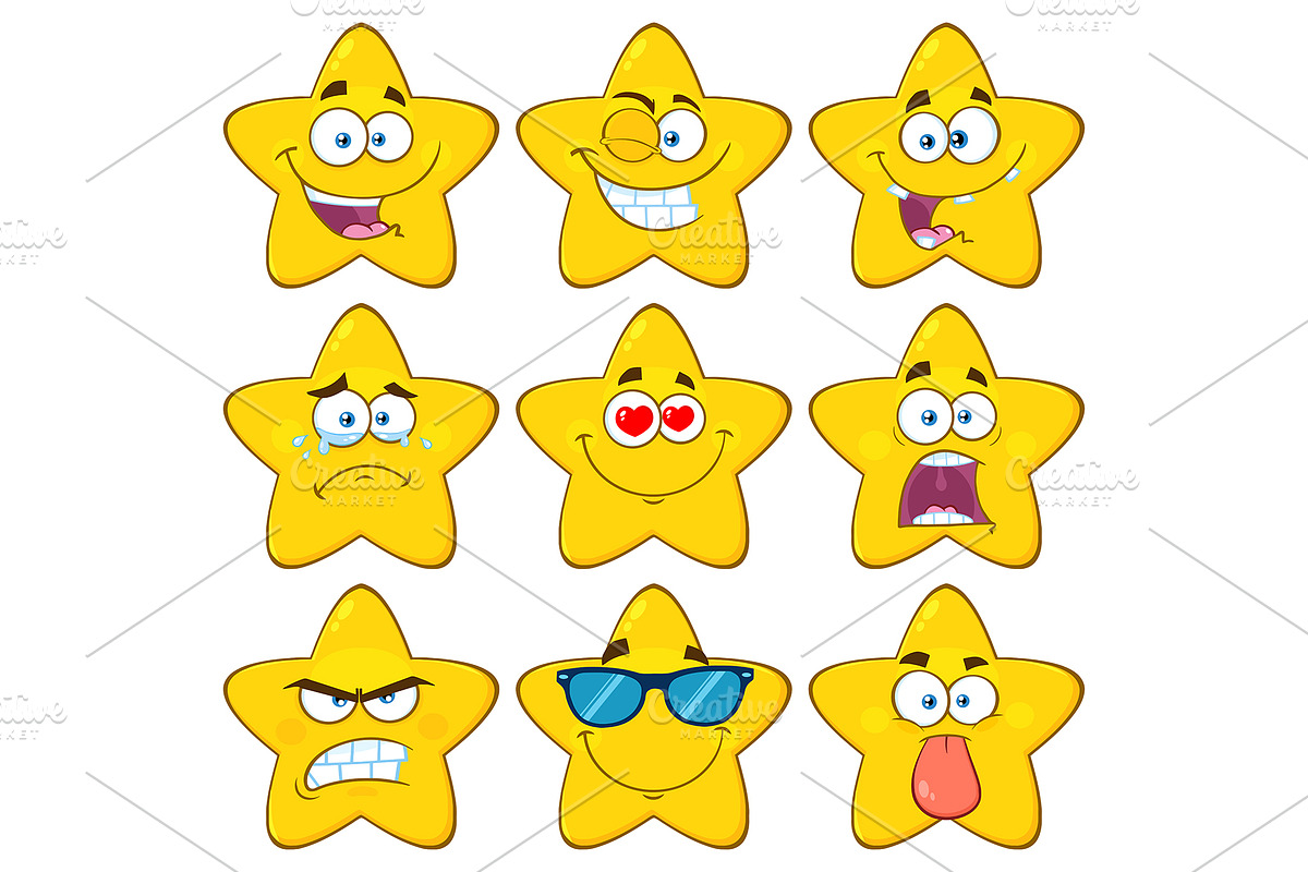 Funny Yellow Star. Collection - 1 in Illustrations - product preview 8