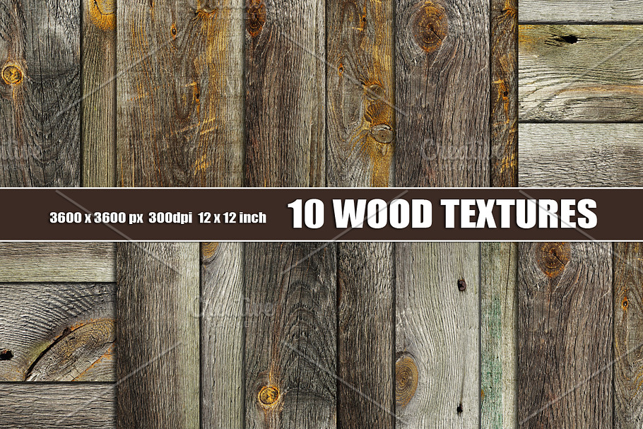 Old Dark Distressed Wood Textures in Textures - product preview 8
