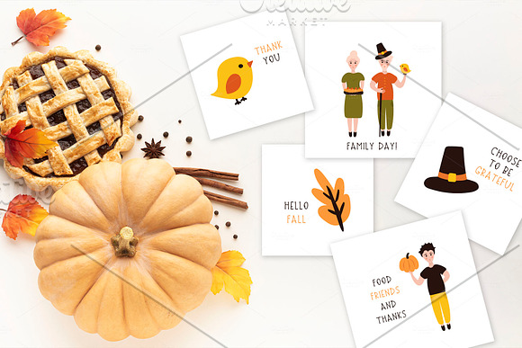 Thanksgiving Font and Graphics Pack in Display Fonts - product preview 1