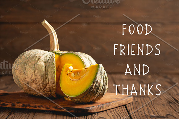 Thanksgiving Font and Graphics Pack in Display Fonts - product preview 2