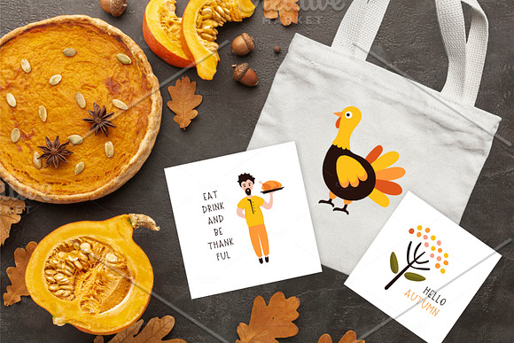 Thanksgiving Font and Graphics Pack in Display Fonts - product preview 8