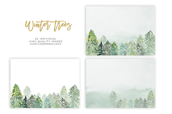 Conifer Forest Trees clipart