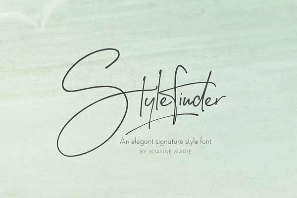 Stylefinder Modern Calligraphy Font