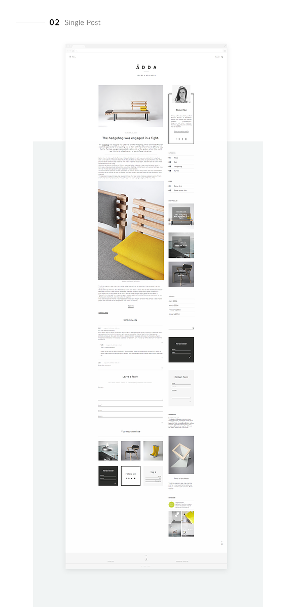 Ädda - Design & Lifestyle Blog in Themes - product preview 2