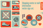 Shopping typographic poster design.