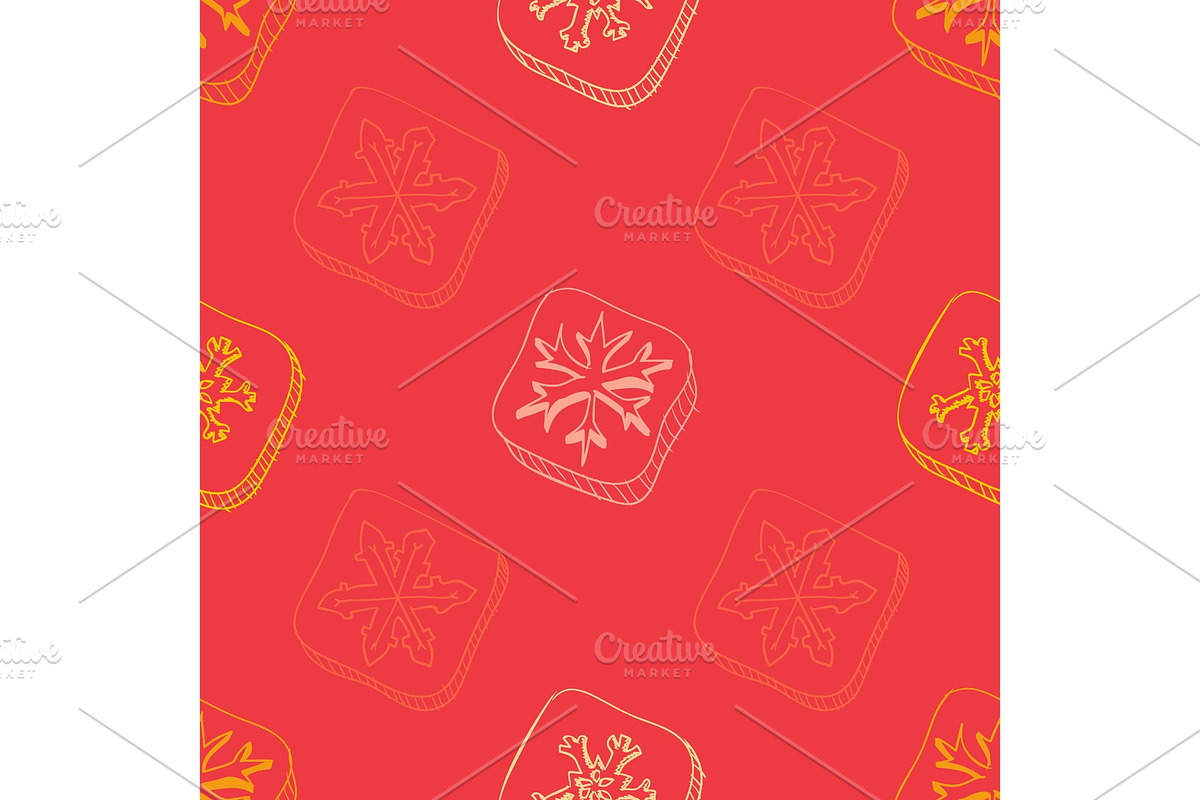 Christmas pattern with snowflake in Objects - product preview 8