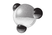 Molecule sign with dotwork gradient