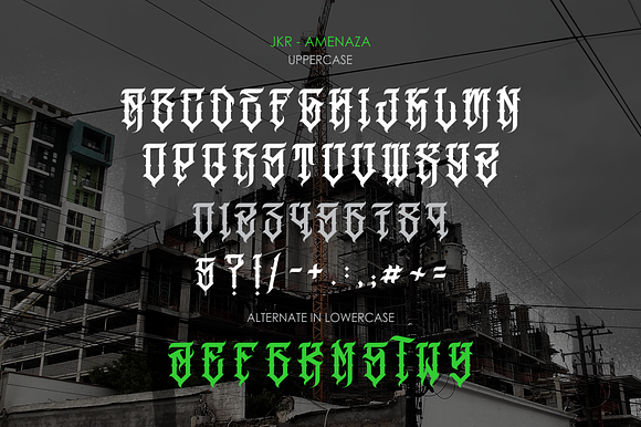 AMENAZA in Blackletter Fonts - product preview 1