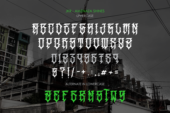AMENAZA in Blackletter Fonts - product preview 3