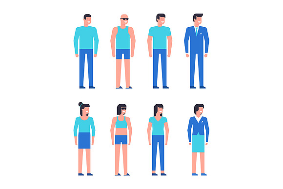 Group of happy people in Illustrations - product preview 1