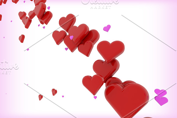 10 Beautiful 3D Hearts in Graphics - product preview 3