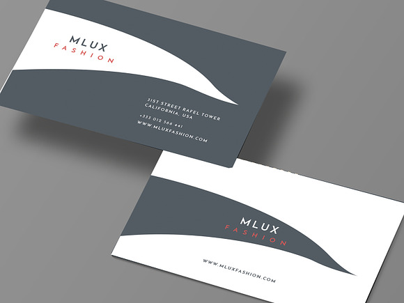 Fashion- Business Card in Business Card Templates - product preview 2