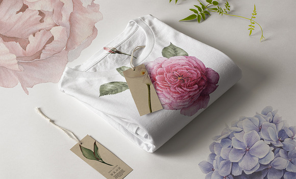 Watercolor flowers (PNG) in Illustrations - product preview 2