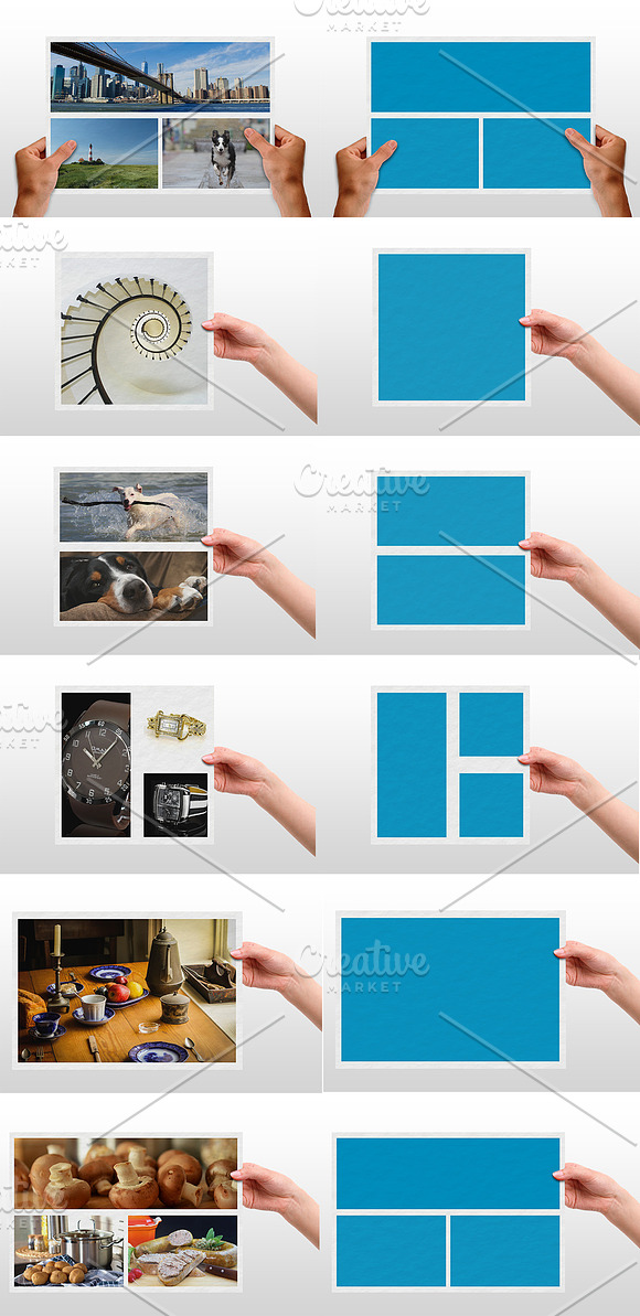 Hands Holding Photo Frames Mockups in Print Mockups - product preview 2